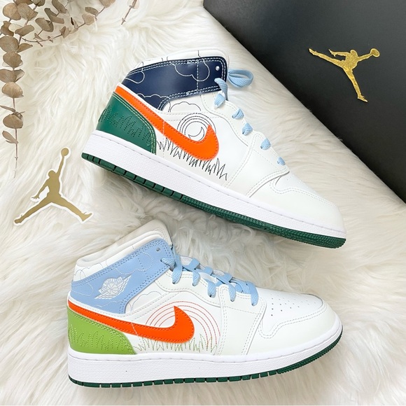 NIKE AIR JORDAN 1 MID SE BACKYARD PRICE FIRM - Picture 1 of 16